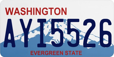 WA license plate AYI5526