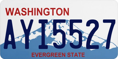 WA license plate AYI5527