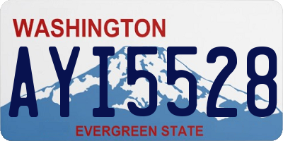 WA license plate AYI5528