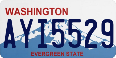 WA license plate AYI5529