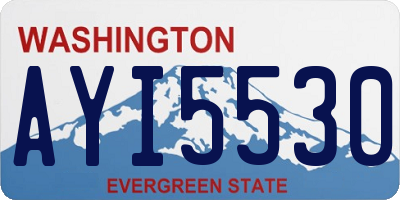 WA license plate AYI5530