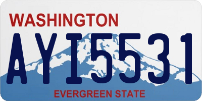 WA license plate AYI5531