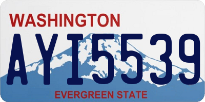 WA license plate AYI5539