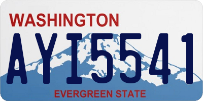 WA license plate AYI5541