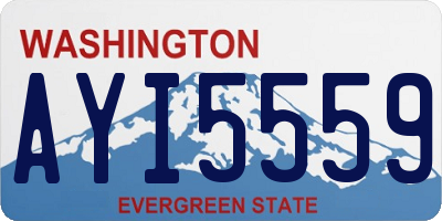 WA license plate AYI5559