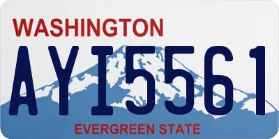WA license plate AYI5561