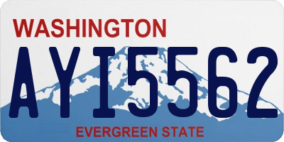WA license plate AYI5562