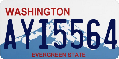 WA license plate AYI5564
