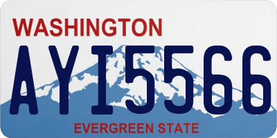 WA license plate AYI5566
