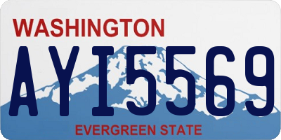 WA license plate AYI5569