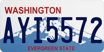 WA license plate AYI5572