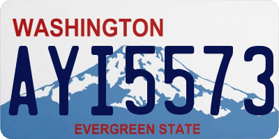 WA license plate AYI5573