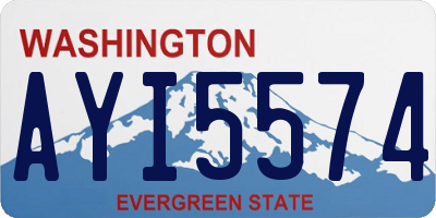 WA license plate AYI5574