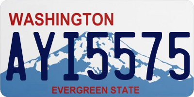 WA license plate AYI5575