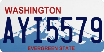 WA license plate AYI5579