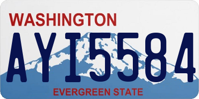 WA license plate AYI5584
