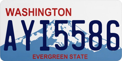 WA license plate AYI5586