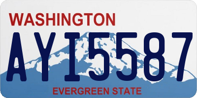 WA license plate AYI5587