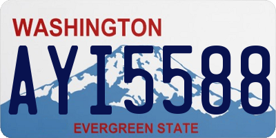 WA license plate AYI5588