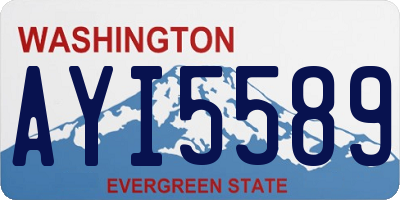WA license plate AYI5589