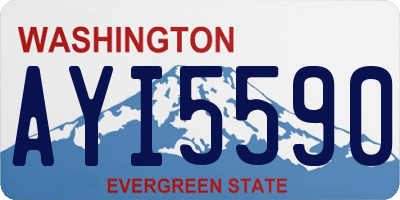 WA license plate AYI5590