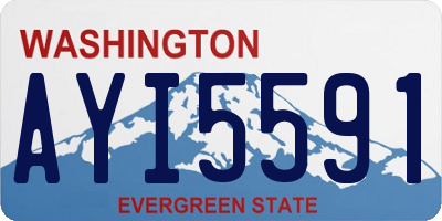 WA license plate AYI5591