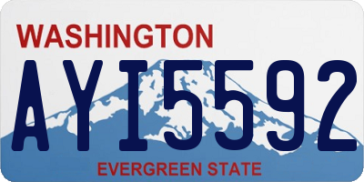 WA license plate AYI5592