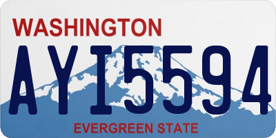 WA license plate AYI5594