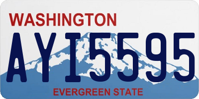 WA license plate AYI5595