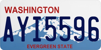 WA license plate AYI5596