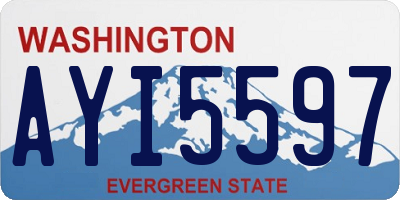 WA license plate AYI5597