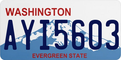 WA license plate AYI5603
