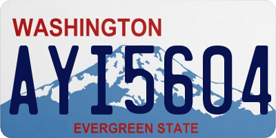 WA license plate AYI5604