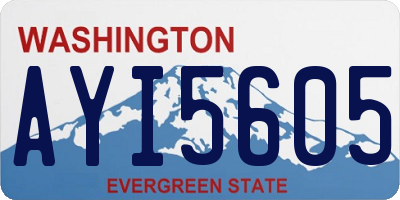 WA license plate AYI5605