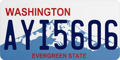 WA license plate AYI5606