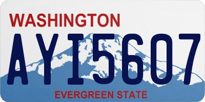 WA license plate AYI5607