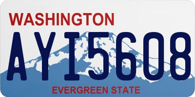WA license plate AYI5608