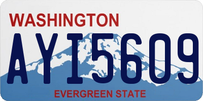 WA license plate AYI5609