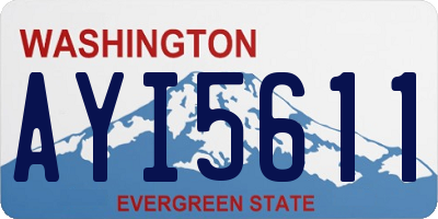 WA license plate AYI5611
