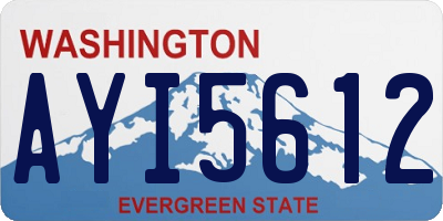WA license plate AYI5612