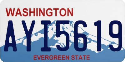 WA license plate AYI5619