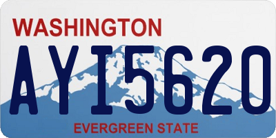 WA license plate AYI5620