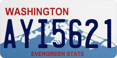 WA license plate AYI5621