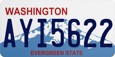 WA license plate AYI5622