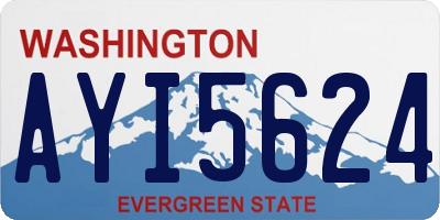 WA license plate AYI5624