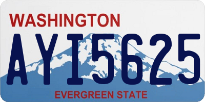 WA license plate AYI5625
