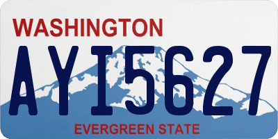 WA license plate AYI5627