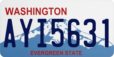 WA license plate AYI5631