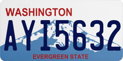WA license plate AYI5632