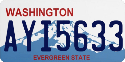 WA license plate AYI5633
